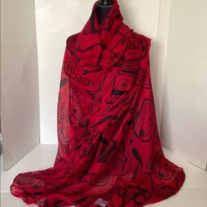 Kanata Blanket Company Haida “Dream Time” Scarf  Thr Canadian History Museum